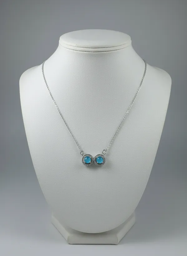 Double_Turquoise_Pendant_Necklace_With_Crystal_Halo_925_Sterling_Silver